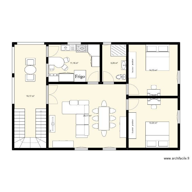 maison. Plan de 0 pièce et 0 m2