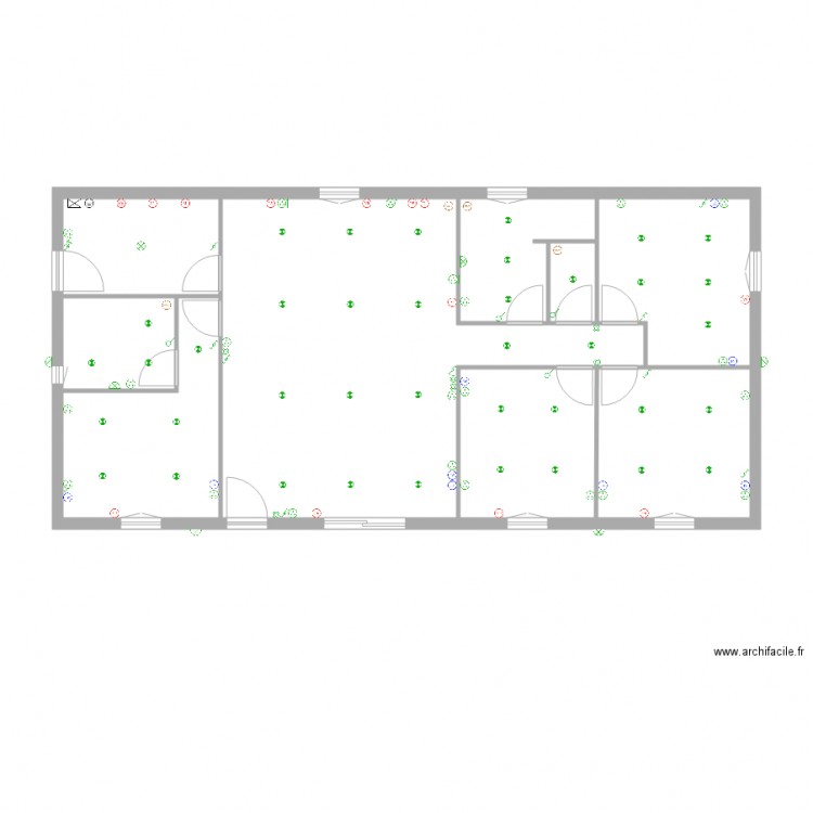 Projet maison bois elec. Plan de 0 pièce et 0 m2