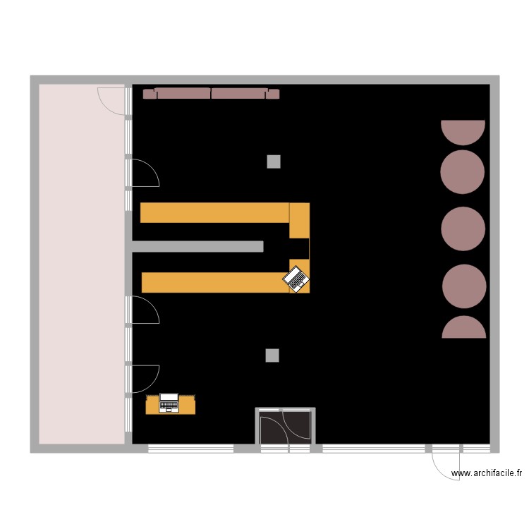 El Gato Côté Bar sans table. Plan de 0 pièce et 0 m2