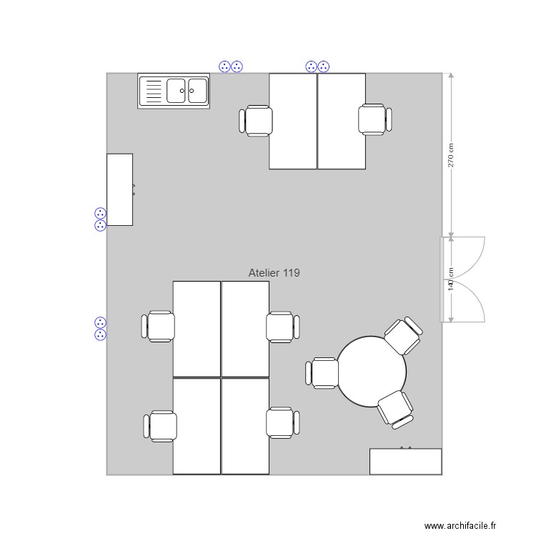 Atelier 119. Plan de 0 pièce et 0 m2