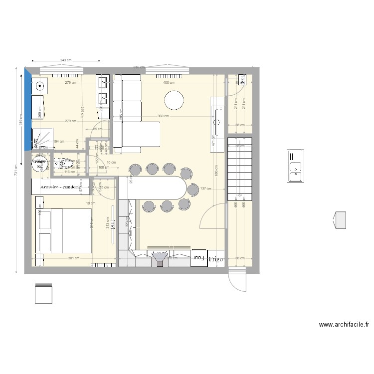  SCI des Amours cusine 4. Plan de 0 pièce et 0 m2