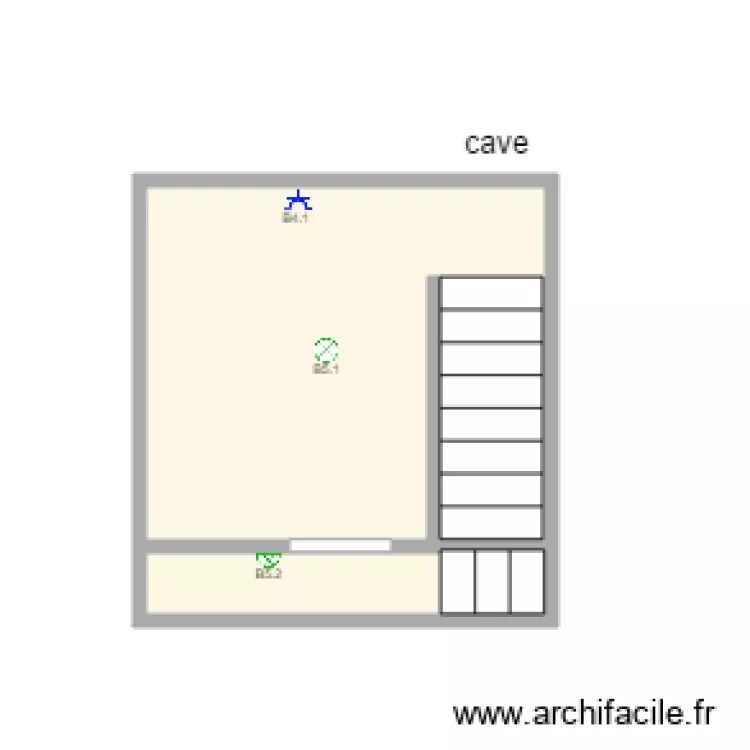 Vottem maison cave. Plan de 