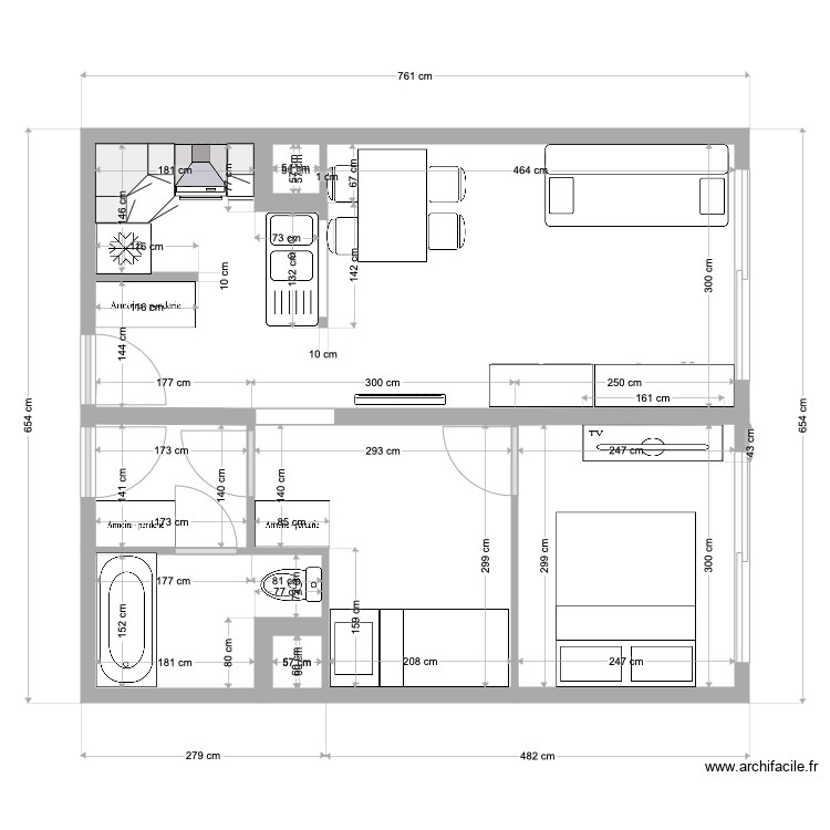 double studio - Plan dessiné par drdeligny