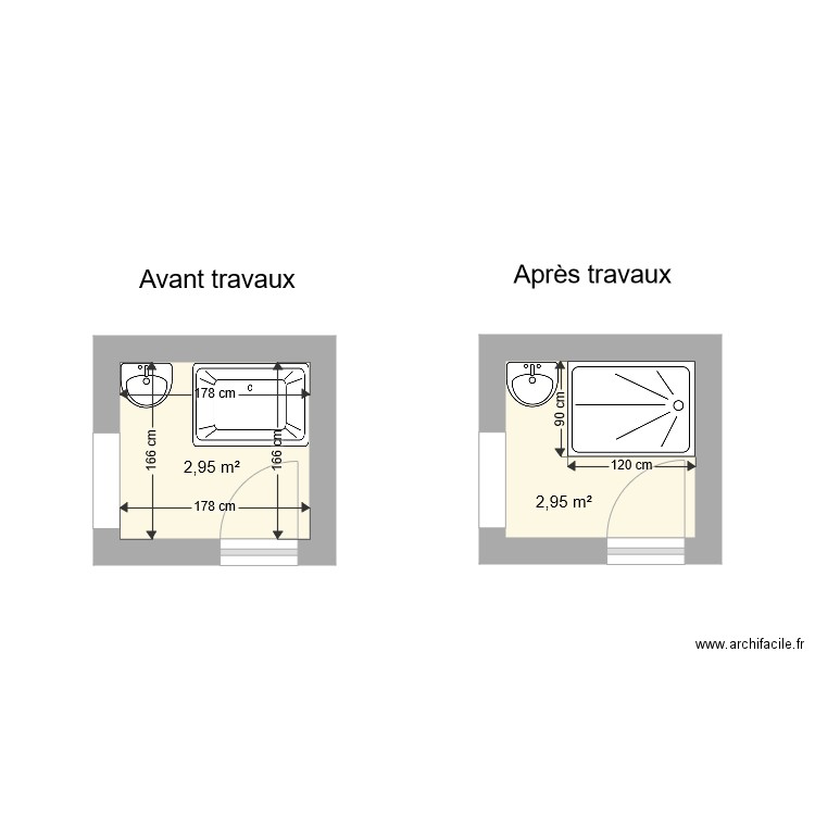 Sdb Raure. Plan de 0 pièce et 0 m2