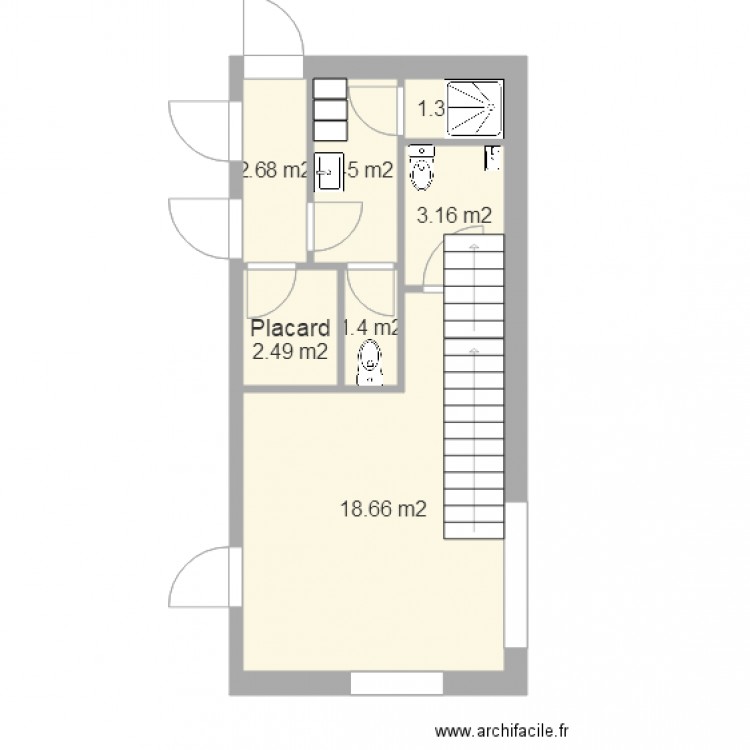 rdc proposition 8. Plan de 0 pièce et 0 m2