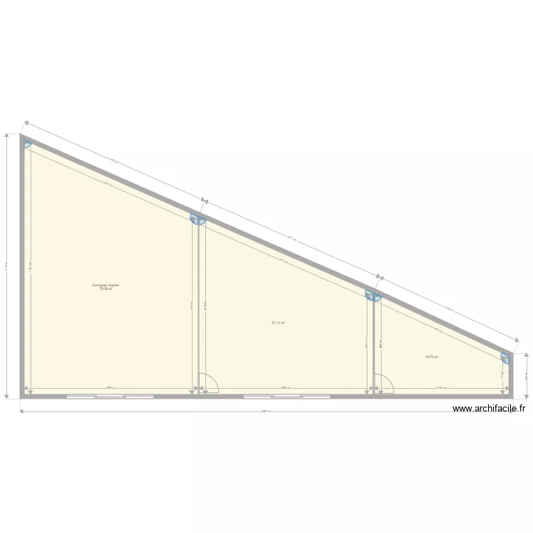 Garage Atelier. Plan de 
