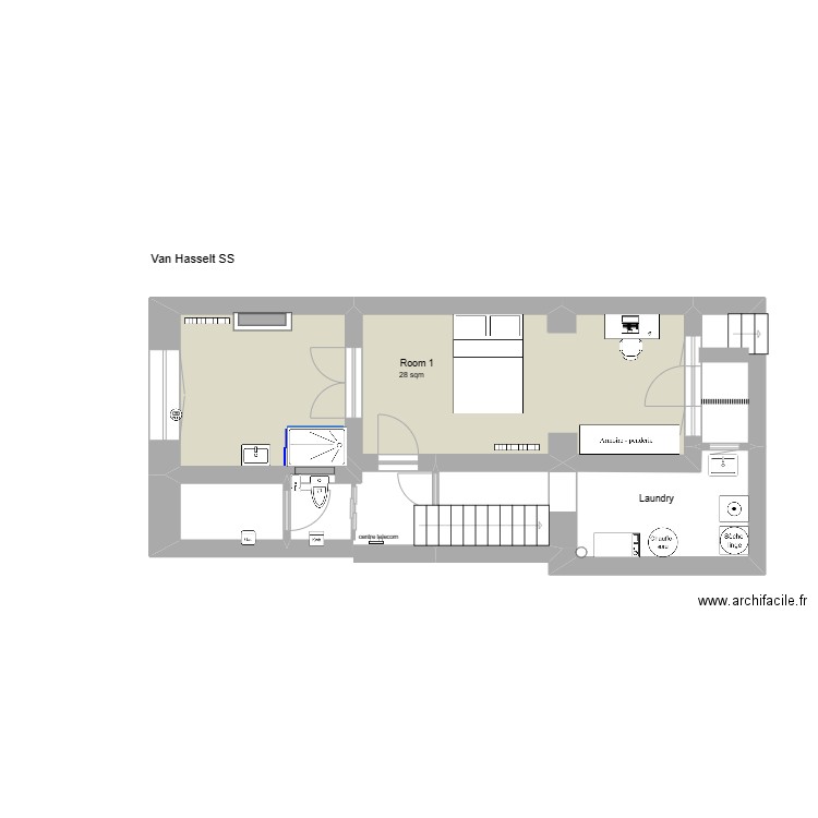 Van Hasselt DECO. Plan de 20 pièces et 182 m2