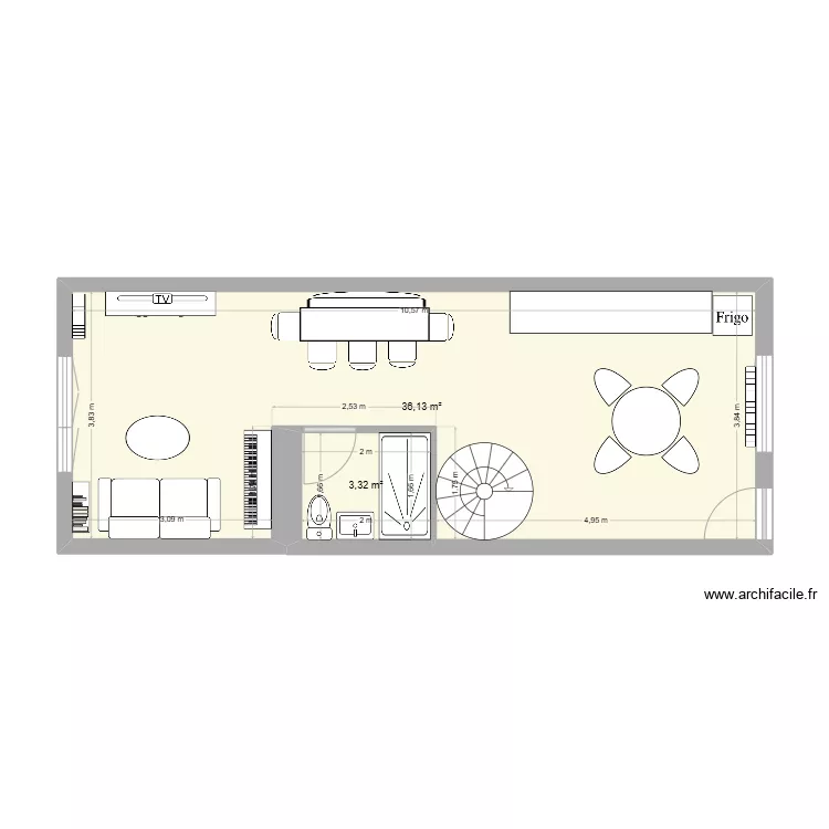 Plan 1er &eacute;tage 004. Plan de 