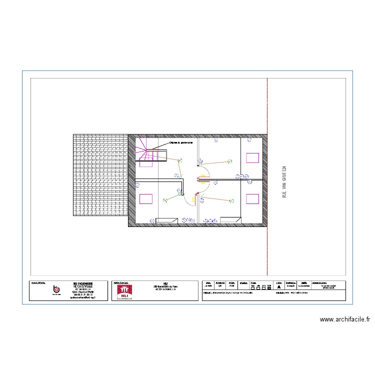 74 VAN GRUTTEN 2eme ETAGE. Plan de 0 pièce et 0 m2