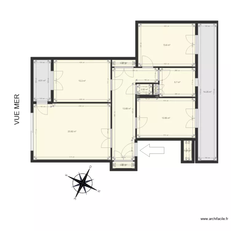 Plan F3 Parc Belevedere. Plan de 