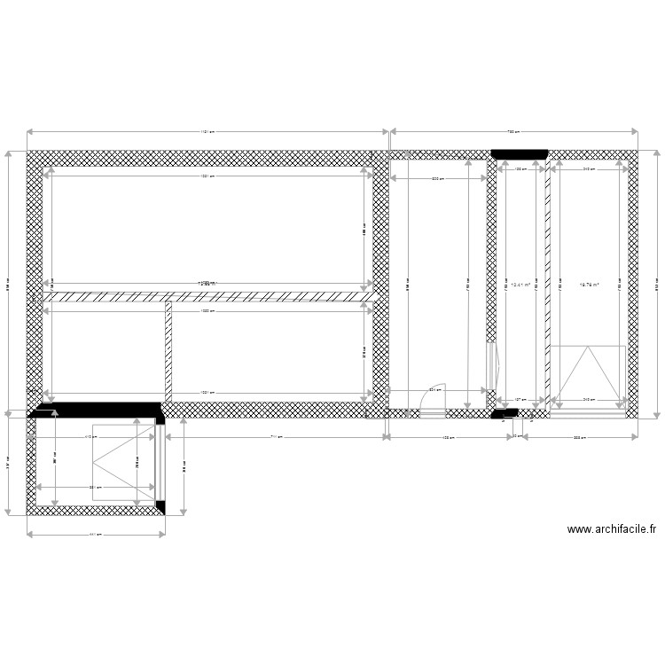 niche IT rdc. Plan de 0 pièce et 0 m2