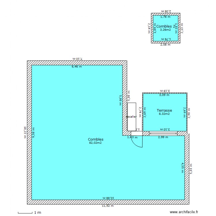 Delcourt.combles ok. Plan de 0 pièce et 0 m2