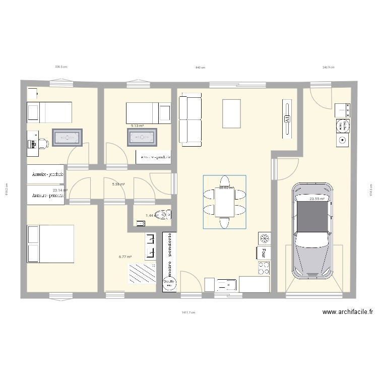 plan 1. Plan de 0 pièce et 0 m2