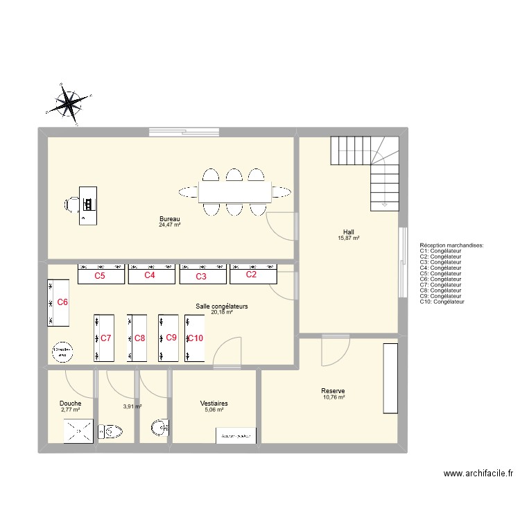 1 ER ETAGE. Plan de 0 pièce et 0 m2