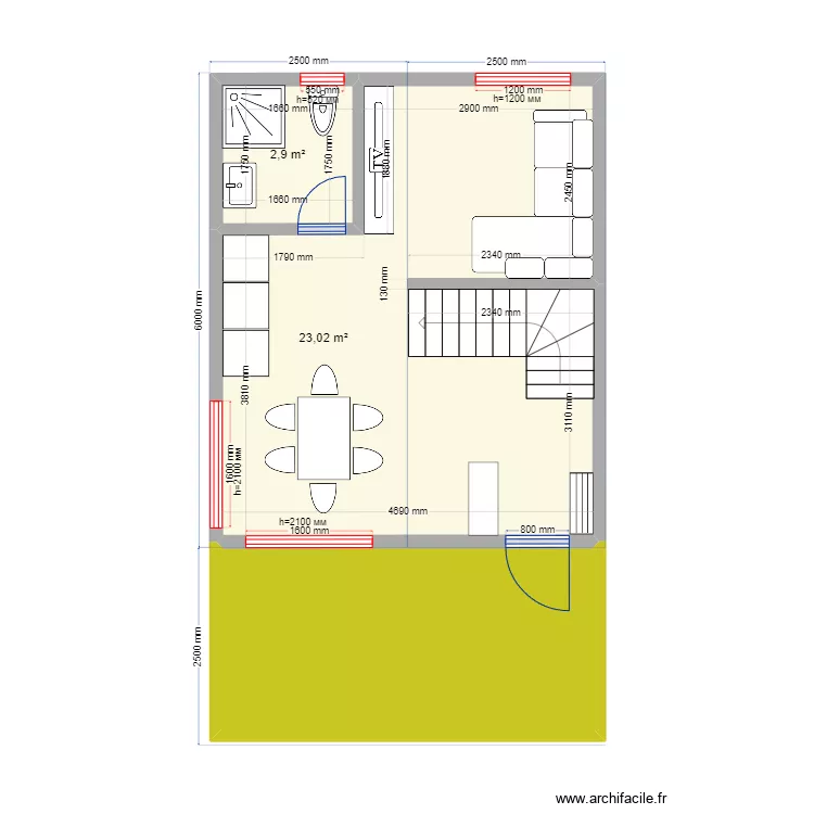 Двухэтажный Барн 2 Денис. Plan de 