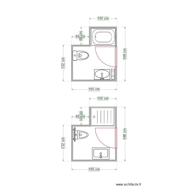 PLANO 7. Plan de 2 pièces et 5 m2