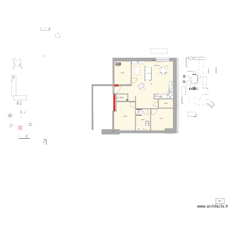 ETABLE. Plan de 0 pièce et 0 m2