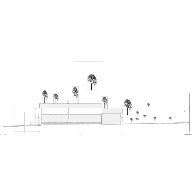 Coupe Paysager 200e. Plan de 