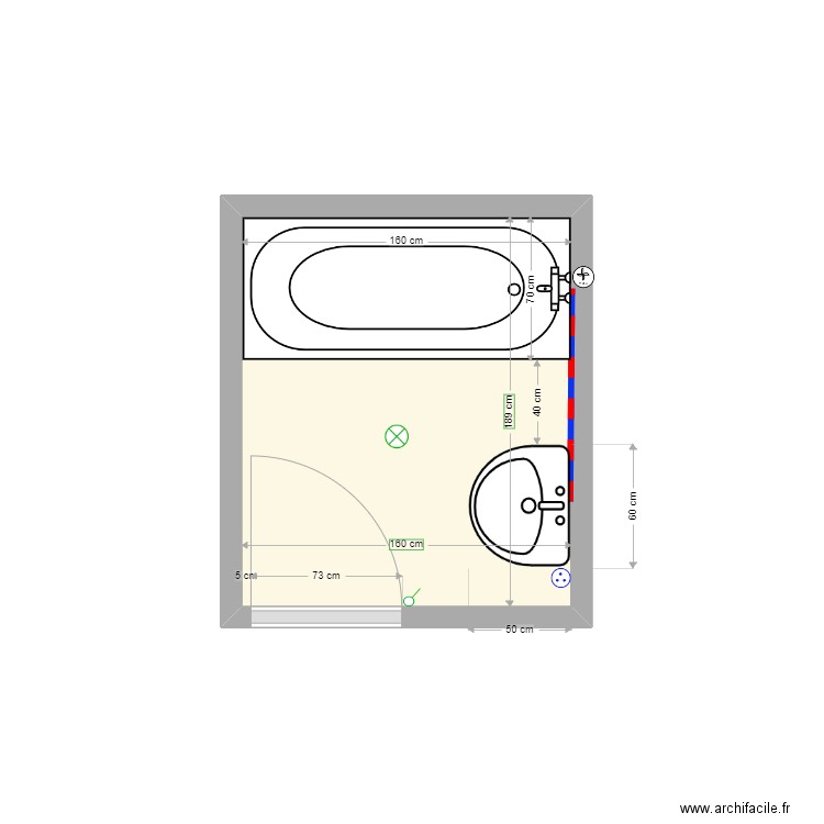 ROCHE existant. Plan de 0 pièce et 0 m2