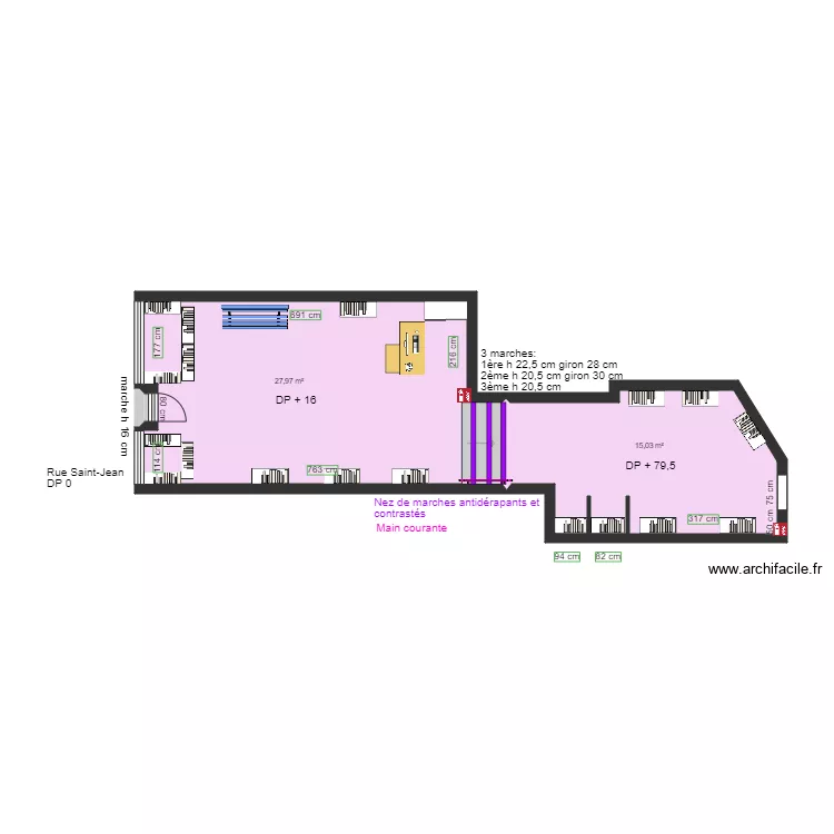 MINI GROLL AVANT TRAVAUX. Plan de 