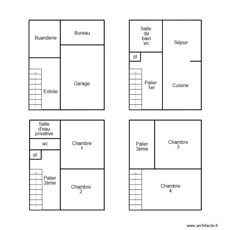 QUIMPER PARDOEN. Plan de 