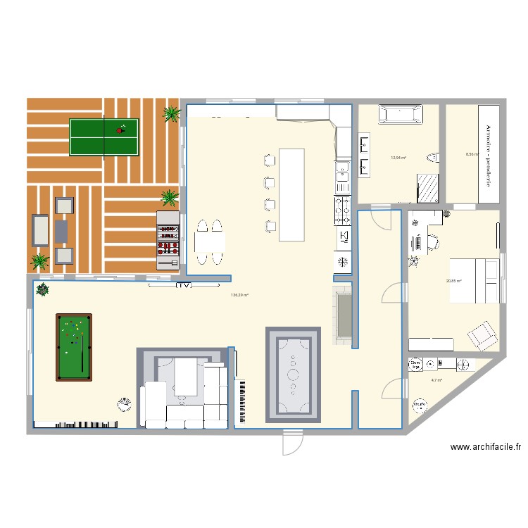 Appartement de l1vA1. Plan de 0 pièce et 0 m2
