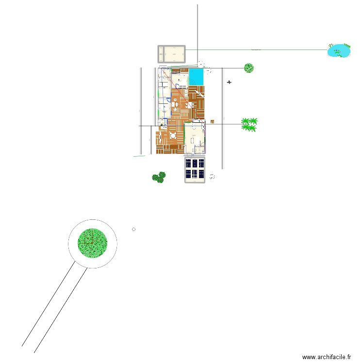 plan maison 2. Plan de 10 pièces et 105 m2