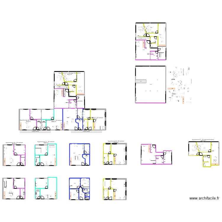 plan étage pour DP. Plan de 0 pièce et 0 m2