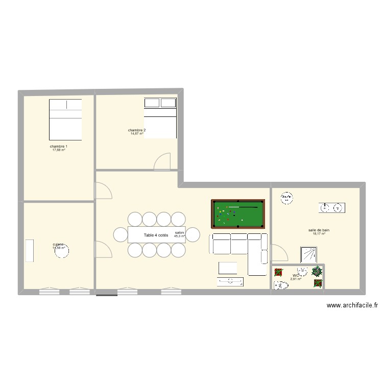 PLAN DE MAISON. Plan de 0 pièce et 0 m2