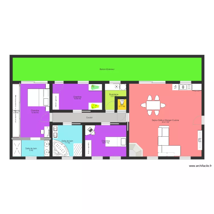 appartement . Plan de appartement . Plan de