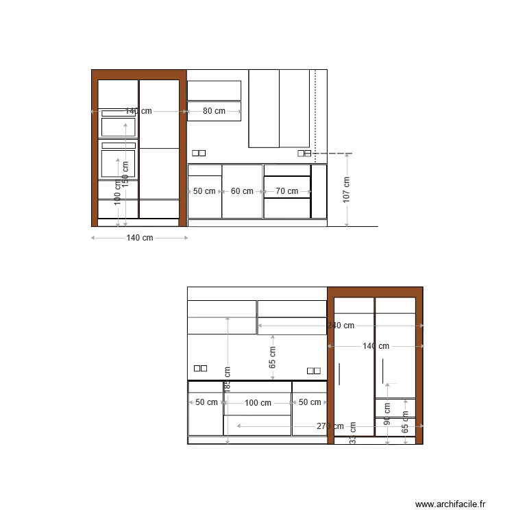 cuisine vue de face djo . Plan de cuisine vue de face djo . Plan de