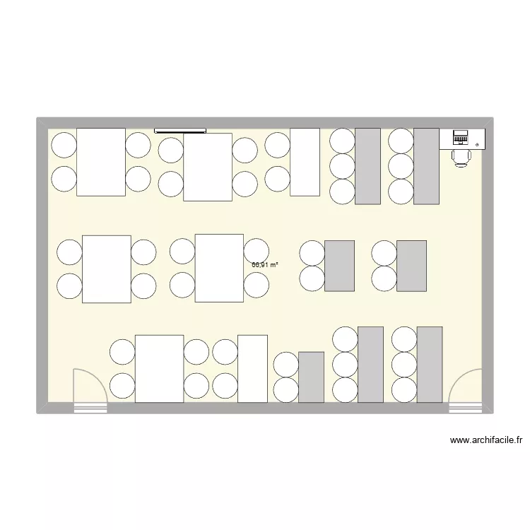 E128. Plan de 1 et 67 m² E128. Plan de 1 et 67 m²