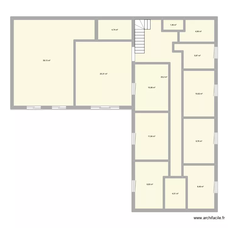 Grange est 2&egrave;me phase. Plan de 