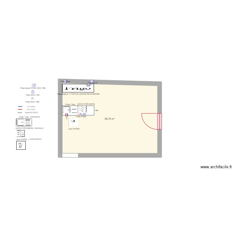 PIZZERIA LA MADELEINE. Plan de 0 pièce et 0 m2