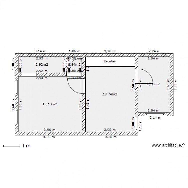 manage etage. Plan de 0 pièce et 0 m2