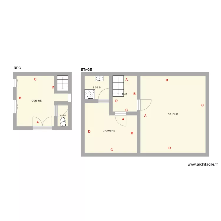 HUMBERT DUPLEX. Plan de HUMBERT DUPLEX. Plan de