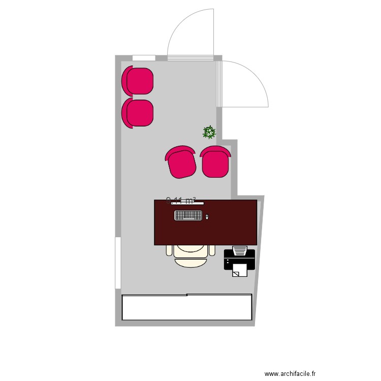 BUREAU . Plan de 0 pièce et 0 m2