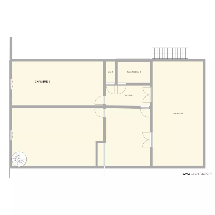 HERMIIER MAISON 1 ETAGE. Plan de 