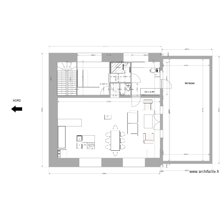 maison guilhem. Plan de 0 pièce et 0 m2