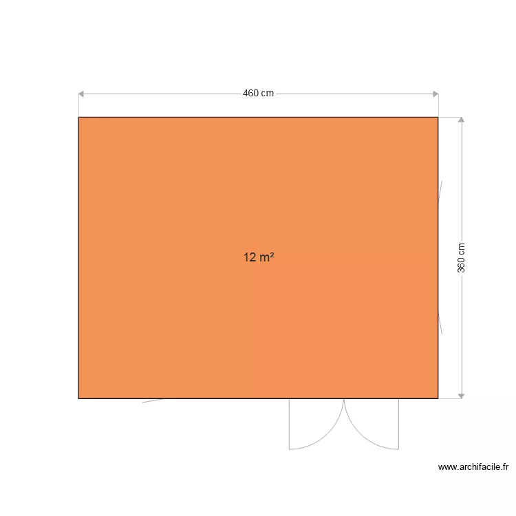 cabanne. Plan de 
