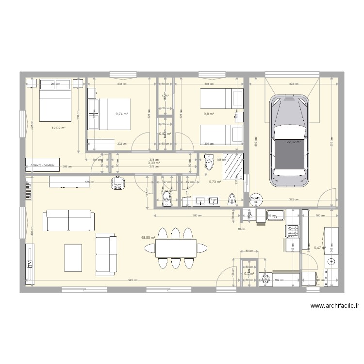 PLAN 3. Plan de 0 pièce et 0 m2