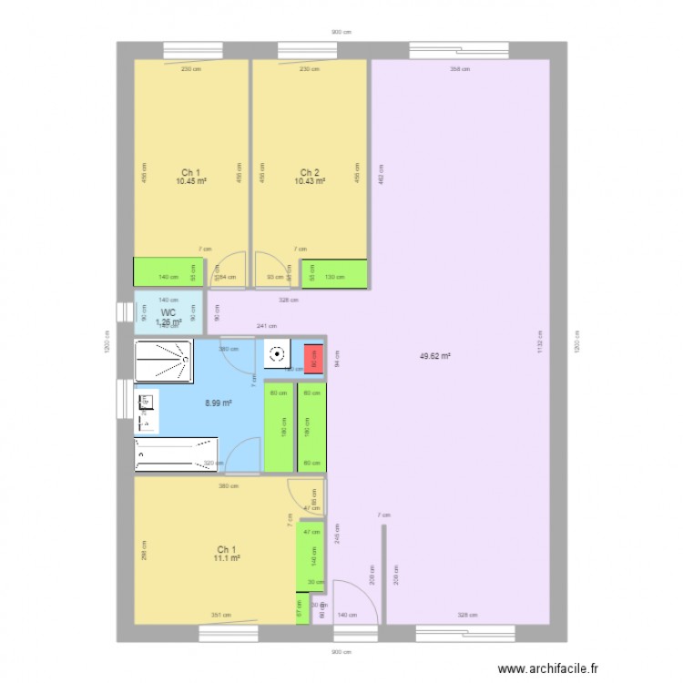 SONILHAC CACCIATORE. Plan de 0 pièce et 0 m2