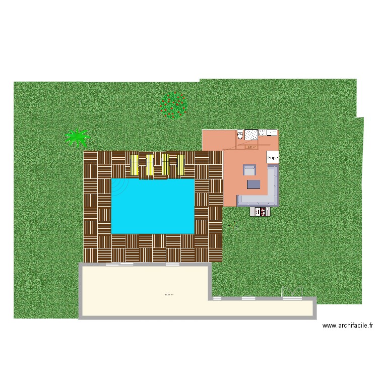 piscine AMELIORE. Plan de 0 pièce et 0 m2