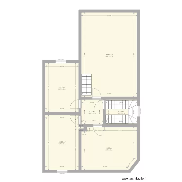 combles. Plan de 