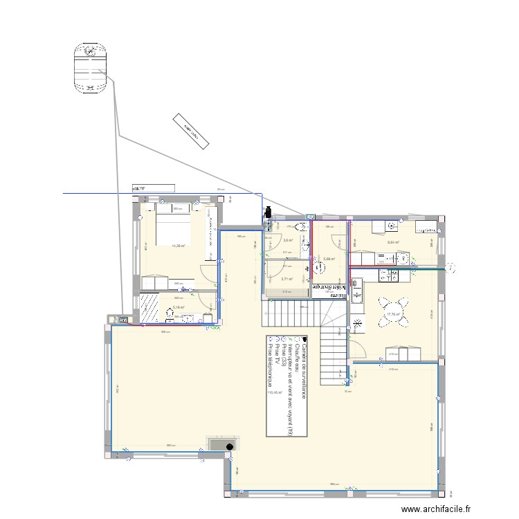Fondation . Plan de 0 pièce et 0 m2