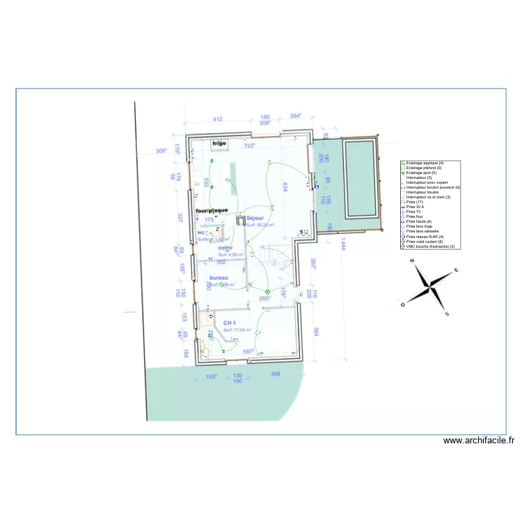 villa Myriam rdc. Plan de villa Myriam rdc. Plan de