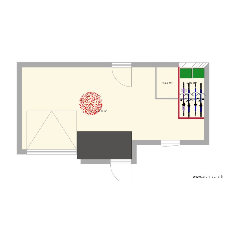 devant maison v2. Plan de 0 pièce et 0 m2