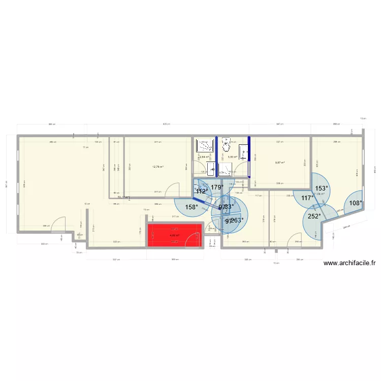 pontiac g  2 appart. Plan de 