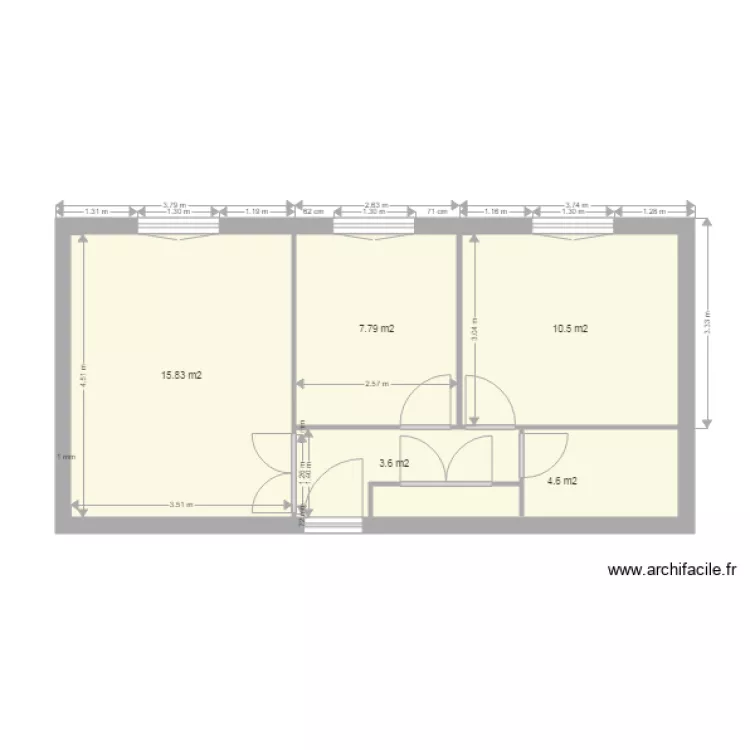 FONCIA 79 ST GENCE RDC. Plan de 