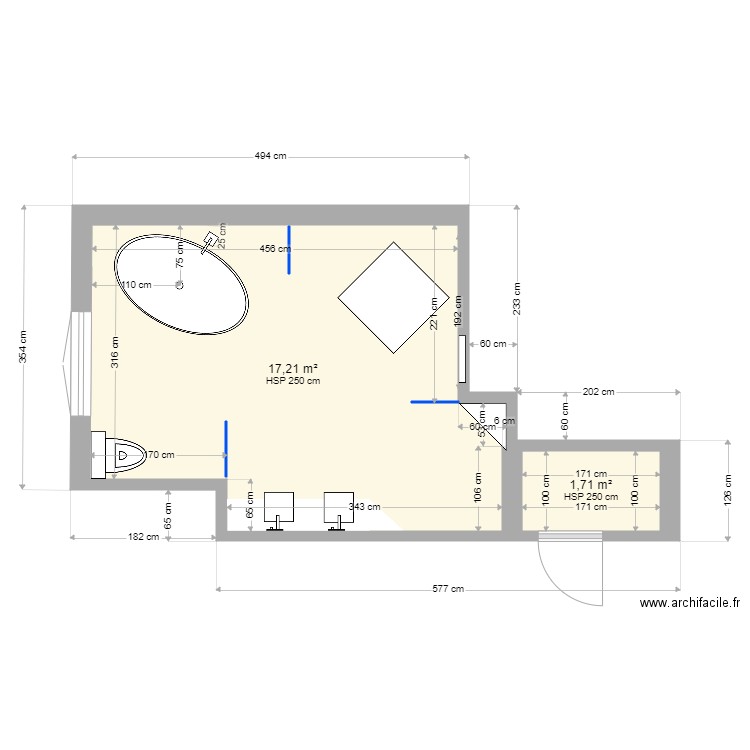 sdb master. Plan de 0 pièce et 0 m2